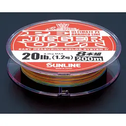 Шнур Sunline PE-Jigger ULT x8 200 м ( мulticolor) 2.0/0.235 мм 35 lb/15.5 кг - мініатюра 2