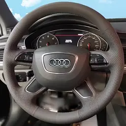 Чохол Оплетка Кермо для Audi A4/A6/A7/A8/Q5/Q7 2013-2017 Шкіра (Модельна Викрійка) №5