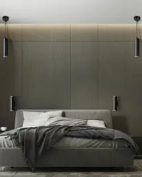 Підвісний світильник, люстра Goldlux 325617 Paris Tuba GU10 1x10W IP20 Чорний - мініатюра 2