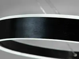 Люстра світлодіодна Diasha 5153/800+600+400BK Solida, 260W, чорні кільця, регульована висота, пульт ДУ, сучасний стиль для зали - мініатюра 5