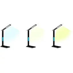 Настільна LED лампа Media-Tech Leditou MT222K 4W 6500K 15W QI з вбудованим WRL чорна - мініатюра 9