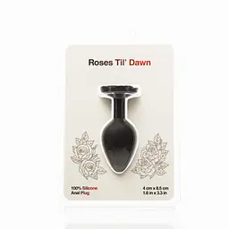 Анальна пробка Roses Til Dawn Silicone Anal Plug Medium BMS Factory SX3148 104333 - мініатюра 3