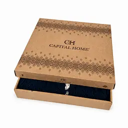 Покривало-плед з бахромою 200х230 синій LoveYouHome 200 x 230 см - мініатюра 10