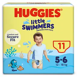 Підгузки-трусики для плавання Huggies Little Swimmers 5-6 11 шт. - мініатюра 2