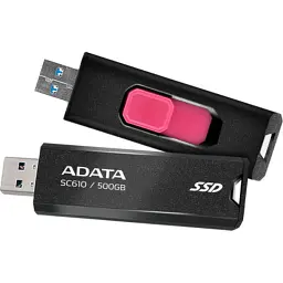 Накопичувач SSD USB 3.2 500GB SD610 ADATA (SC610-500G-CBK/RD) - мініатюра 5