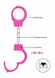 Наручники Ouch! Beginner's Handcuffs (рожевий) - мініатюра 4