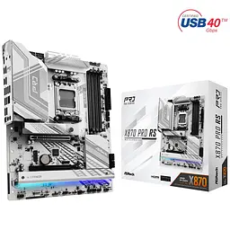 Материнська плата ASRock X870 PRO RS (AM5/X870, 4xDDR5, 2xPCIex16, HDMI/USB4, 4xSATA, 3xM.2, 2.5GLan, ATX) - мініатюра 5