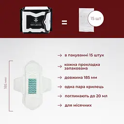 Міні денні жіночі натуральні гігієнічні прокладки FEEL FINE (для місячних) - мініатюра 2