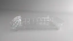 Кришка для харчової упаковки L3-23, 50 шт, 149x102x23 мм, колір прозорий для фасування, зберігання та транспортування - мініатюра 2