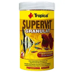 Сухий корм для акваріумних риб Tropical в гранулах Supervit Granulat 250 мл для всіх акваріумних риб
