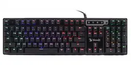 Клавіатура A4Tech Bloody B750N Black, механічна, ігрова, USB, 5-зонне неонове підсвічування, LK-Green switches