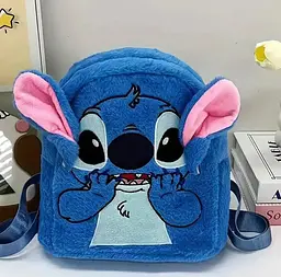 Дитячий м’який рюкзак Стіч Lilo Stitch з вушками - мініатюра 2