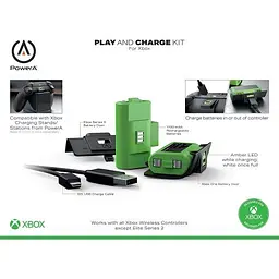 Комплект PowerA Play & Charge Kit 2 Battery (Xbox One, Xbox Series) - мініатюра 6