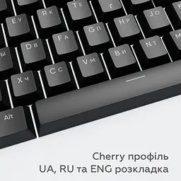 Набір кейкапів Dark Project PBT KS-45 ENG/UA/RU (DP-KS-0045) чорні - мініатюра 6
