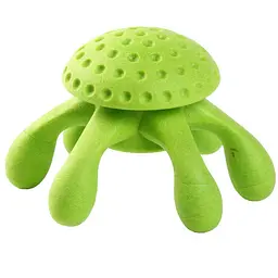 Іграшка Kiwi Walker Восьминіг для собак зелений 13 см - мініатюра 2