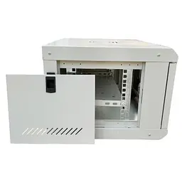 Шафа настінна GEAR 6U 19 600x600x300 мм, + Полиця 19, grey (GWMSN-6U-600-600G) - мініатюра 3