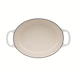 Каструля з кришкою Le Creuset Signature Cast Iron Oval Casserole 21178297164430 27 см 4.1 л безе - мініатюра 3