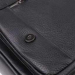 Місткий портфель для чоловіків з натуральної шкіри Vintage 23043 чорний - мініатюра 8