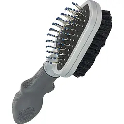 Щітка для вичісування FURminator двостороння 21x6.5x3.5 см сіра (691663) - мініатюра 3