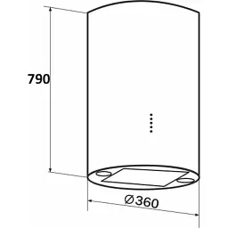 Витяжка кухонна GRANADO Yunkos 1604-1200 inox (GCH7436477) - мініатюра 10