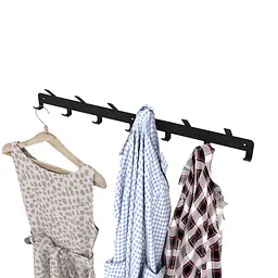Вішак для одягу та рушників Nice & Cozy Coatrack на 13 гачків чорний