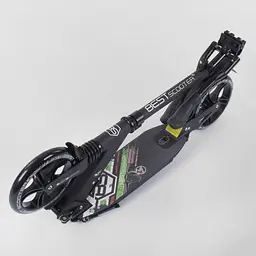 Самокат Best Scooter 84х14х33 см Чорно-зелений 000231537 - мініатюра 3