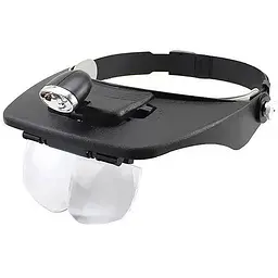 Бінокулярна лупа з Led-підсвіткою 1.2X-3.5X збільшення Magnifier 81001-A