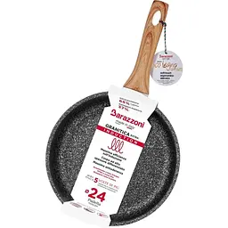 Сковорода Barazzoni Granitica Extra Induction Eco Legno24 см 1.8 л (85510602425) - мініатюра 4