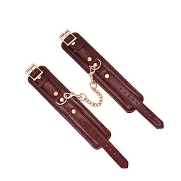 Наручники Liebe Seele Wine Red Handcuffs 27 см бордовий - мініатюра 4