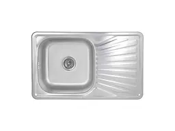 Мийка врізна Brinex 780х480х180мм 1 7848, Micro Decor 0,8мм BRIN7848MDEC08