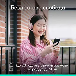 Гарнітура Logitech ZONE Wireless 2 ES Headset Rose (981-001510) - мініатюра 5