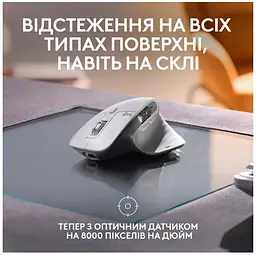 Комп'ютерна миша Logitech MX Master 3S For Mac Performance Wireless Pale Grey 910-006572 teh0022085 - мініатюра 6