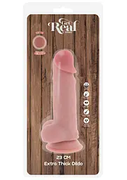Фалоімітатор Deluxe Dual Density Thick 23 см (тілесний) - мініатюра 7