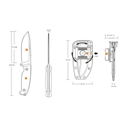 Ніж Ruike Jager F118-G - мініатюра 4