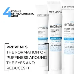 Крем для шкіри навколо очей Dermedic Hydrain 3 Hialuro Under-Eye Cream 15 мл (5906739783175) - мініатюра 4