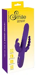 Вібратор Sweet Smile Thrusting Pearl Triple 24.8 см фіолетовий - мініатюра 9