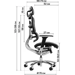 Офісне крісло GT Racer X-801A (W-20), світло-сіре (X-801A Bright Gray (W-20)) - мініатюра 9