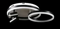 Люстра стельова LED Splendid Ray L2464/550/2+2, 4 лампи, білий/чорний, димер, сучасний стиль - мініатюра 6