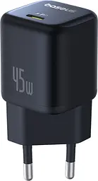 Мережевий зарядний пристрій Baseus PicoGo GaN Fast Charger 1C 45W EU cosmic black (P10176800123-00)