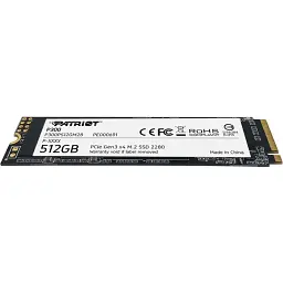 SSD внутрішні Patriot P300 512GB M.2 2280 NVMe PCIe 3.0 x4 (P300P512GM28) - мініатюра 2