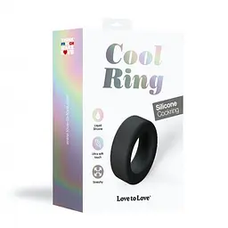 Широке ерекційне кільце Love To Love Cool Ring (Black Onyx): З охолоджуючим ефектом для тривалого задоволення - мініатюра 7