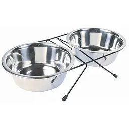 Миски металеві на підставці Trixie Eat on Feet 2 x 1,8 л / 20 см