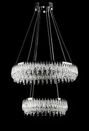 Світлодіодна люстра Splendid Ray L7068/400+600/2 LED (CH+Clear) - мініатюра 2