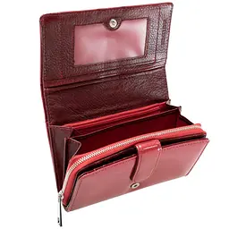 Гаманець жіночий шкіряний Semi Line RFID Red (P8237-2) - мініатюра 2