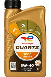 Моторна олива Total Quartz 9000 Energy 5W-40 1 л – синтетика для бензинових і дизельних двигунів з турбіною та без