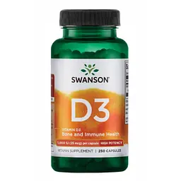 Вітамін Д3 D-3 High Potency Vitamin 1000iu 250 caps