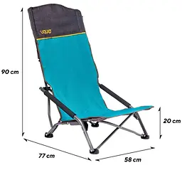 Крісло розкладне Uquip Sandy XL Blue/Grey (244030) (DAS303234) - мініатюра 3