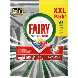 Капсули для посудомийних машин Fairy Platinum Plus Все-в-1, 65 шт.