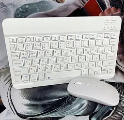 Бездротовий комплект Primo NB01 Bluetooth клавіатура і мишка White - мініатюра 5