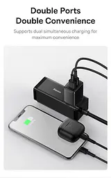 Мережевий зарядний пристрій Baseus Compact Charger 2U 10.5W Black (CCXJ010201) [74461] - мініатюра 9